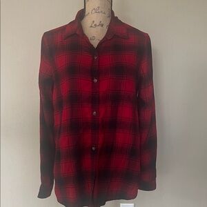 Red Buffalo Plaid Button-Up Shirt